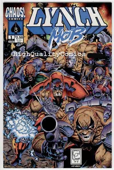 LYNCH MOB #1 2 3 4, NM+, Chaos, Brian Pulido, Runt, Frag, Talon, 1994