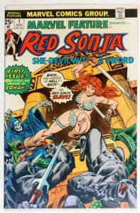 Marvel Feature #1, First headlining title featuring Red Sonja 