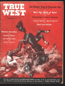 True West 2/1959-Jim Bridger, Mountain Man-Choctaw Executions--Charles M Russ...