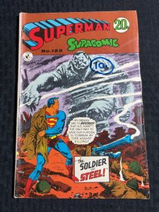 Vintage SUPERMAN SUPACOMIC Australian Comic #122 G/VG 3.0 Soldier of Steel