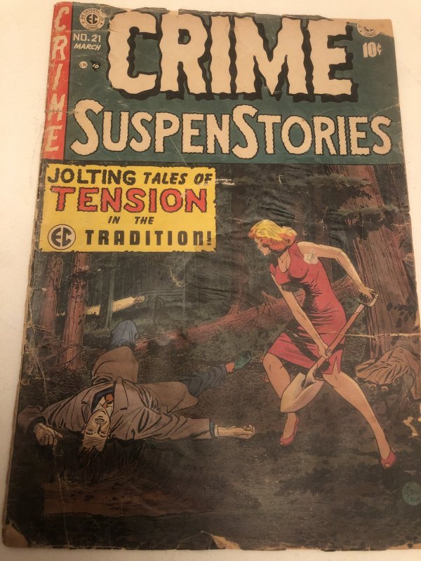 Crime Suspenstories 21, GD reader, C all my comics!