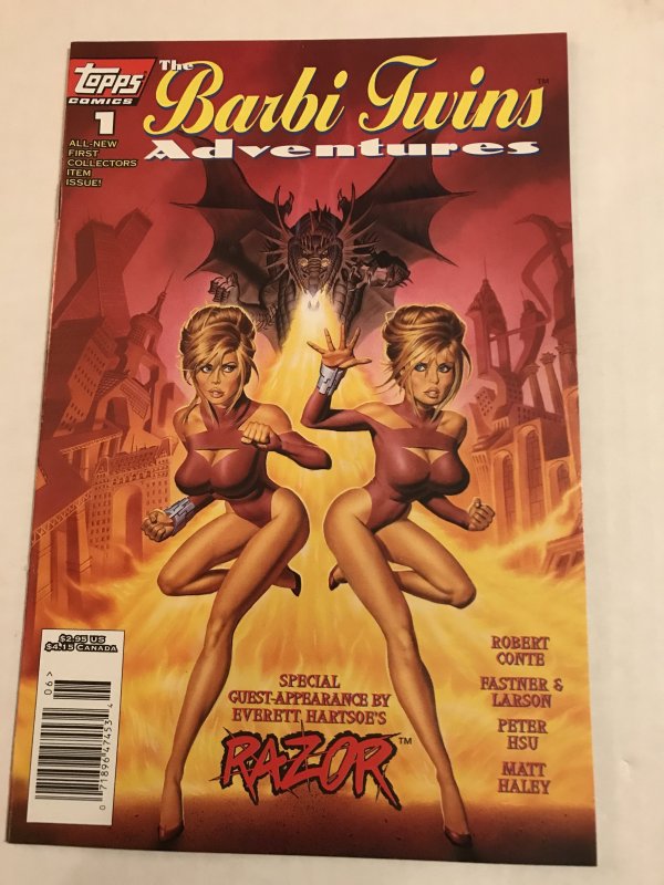 Barbi Twins Adventures #1 : Topps 7/95 NM; Newsstand Variant, Peter Hsu art