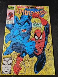 Spider-Man #15, NM X-Men Beast Appearance, Marvel Comics, 1991