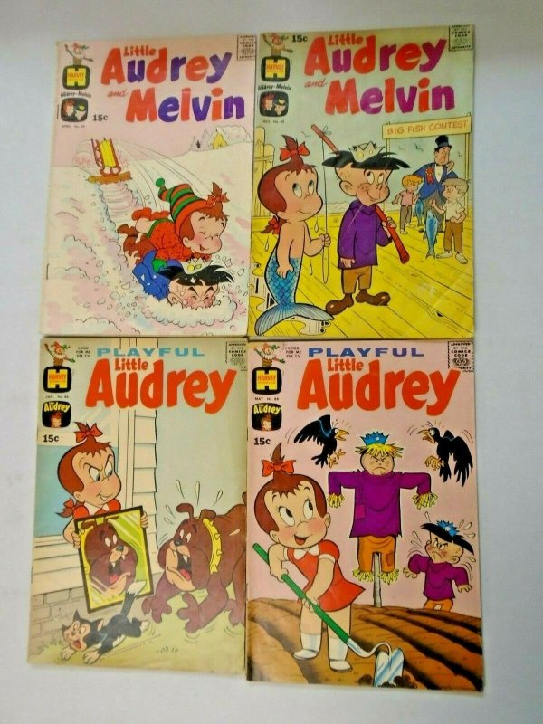 Silver Age Harvey Little Audrey Comic Lot 9 Different 4.0 VG