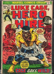 Hero for Hire #15 (1973) Luke Cage