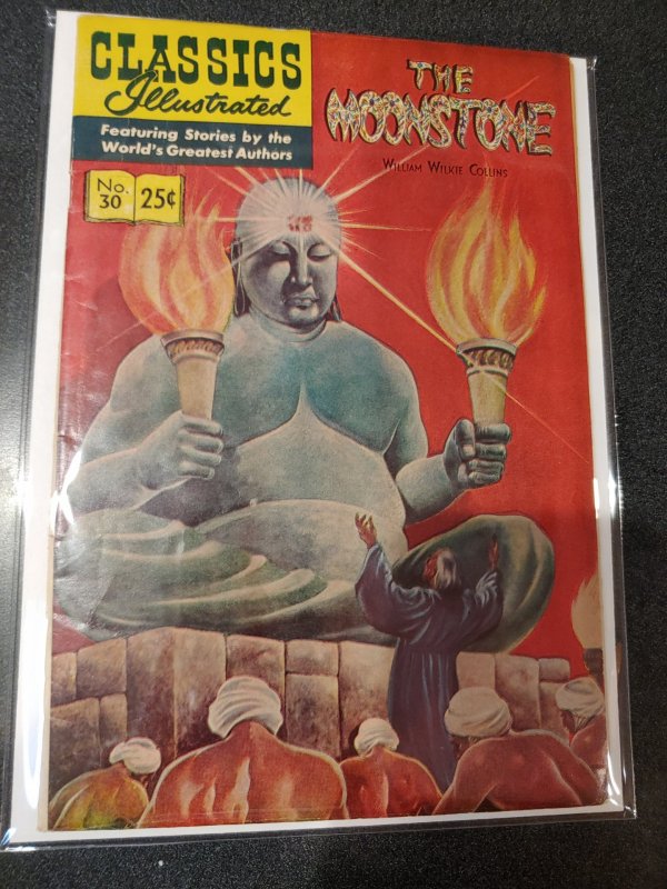 CLASSIC ILLUSTRATED #30 THE MOONSTONE GOLDEN AGE FINE+