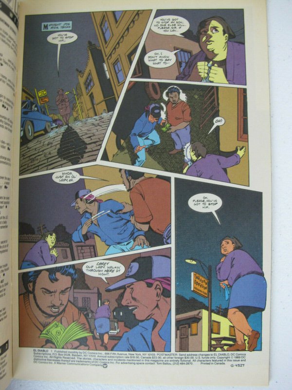 El Diablo 1 DC Comics 1989 VF Copper Age