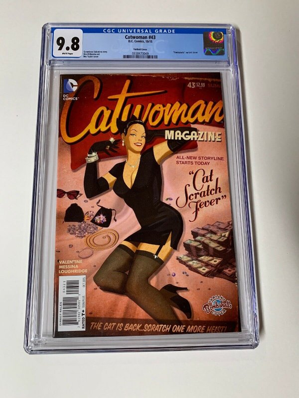 Catwoman 43 Cgc 9.8 Bombshell Variant Dc Comics 2015