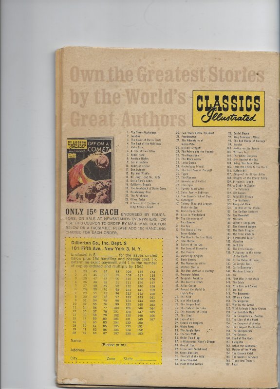 Classics Illustrated #145 (1958)