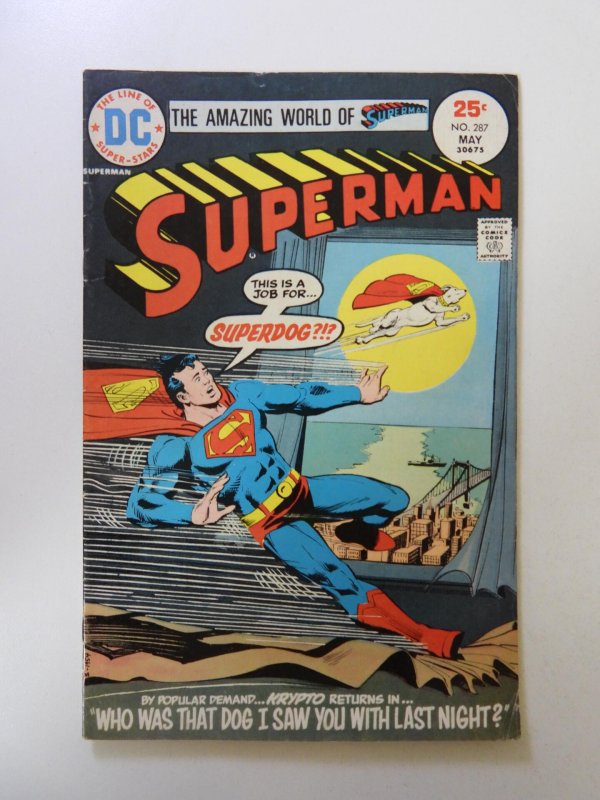 Superman #287 (1975) FN condition