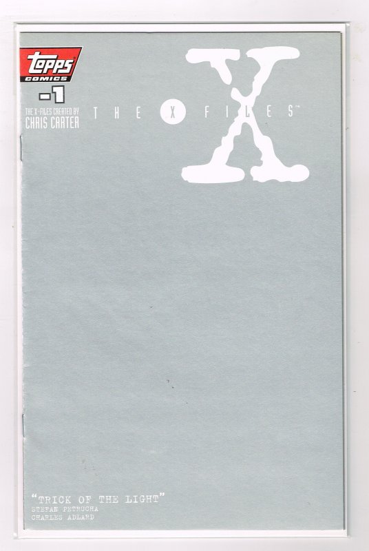 X-Files - Negative #-1  Trick of the  Light (1996) Minus   Topps