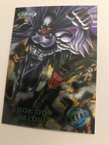 LOOK OUT BELOW #99 card : BATMAN FOREVER Metal 1995 Fleer; NM/M, Robin