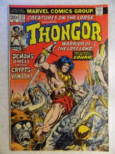 CREATURES ON THE LOOSE # 27 MARVEL FANTASY THONGOR BARBARIAN SWORD SAVAGE LIG...