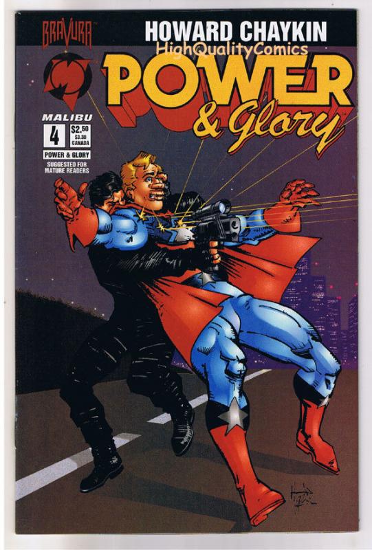 POWER & GLORY #4, NM-, Howard Chaykin, Bravura, Malibu, 1994