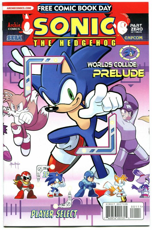 SONIC the HEDGEHOG / MEGA MAN #1, NM, FCBD, Worlds Collide, 2013, more in store