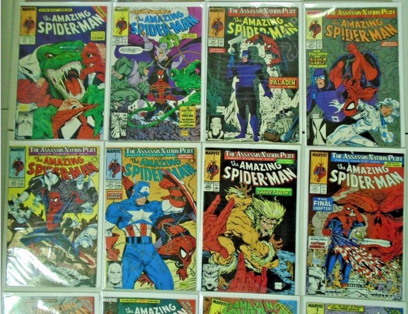 Amazing Spider-Man Lot #302 to #349 - see pics - 38 diff books - 8.0 & up - 1988