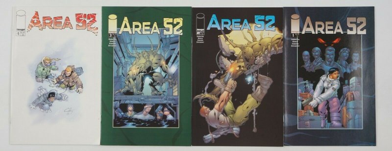 Area 52 #1-4 VF/NM complete series - area 51 - roswell crash - conspiracy story