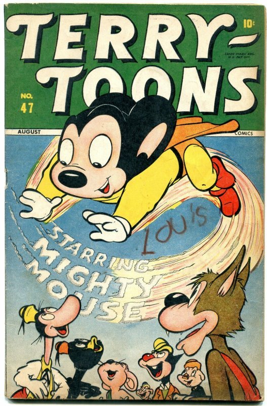 Terry-Toons Comics #47 1946- Mighty Mouse- Timely Golden Age FN