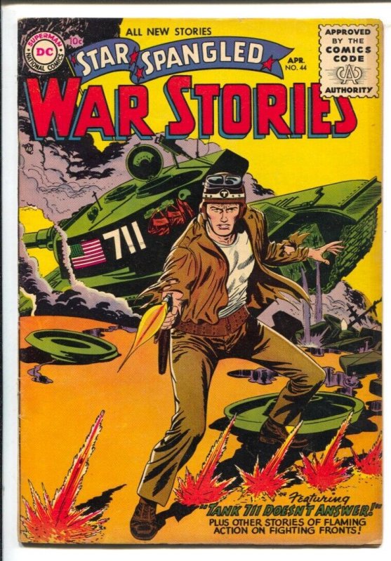 Star Spangled War Stories  #44 1956 DC -The Iron Soldier by Joe Kubert-FN-