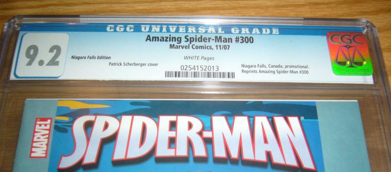 Amazing Spider-Man #300 CGC 9.2 niagara falls edition - venom - todd mcfarlane