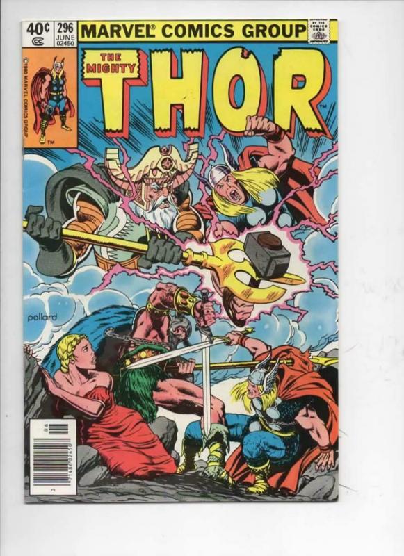 THOR #296 VF+ God of Thunder Valhalla 1966 1980, more Thor in store, UPC 