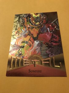 SUNFIRE #8 card : Marvel Metal 1995 Fleer Chromium; NM/M, Avengers Xmen, base