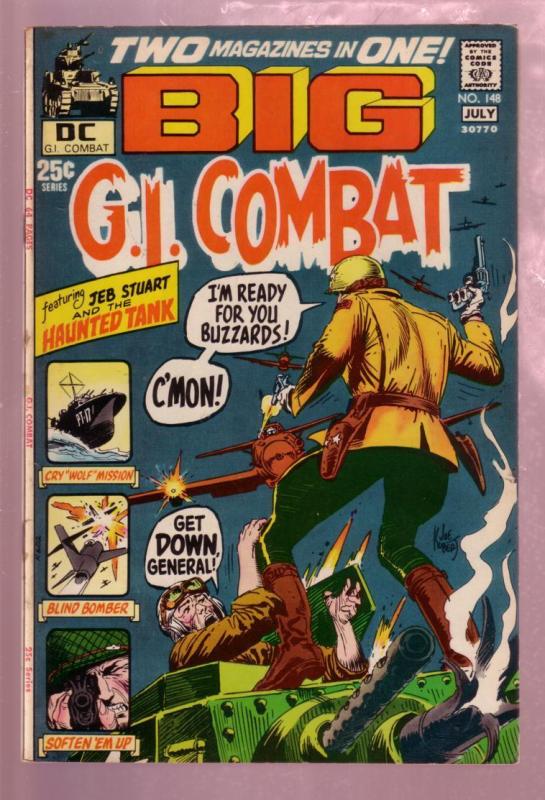 G.I. COMBAT #148 1971- THE HAUNTED TANK-5TH GIANT ISSUE FN/VF