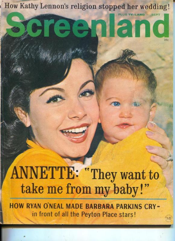 Screenland-Annette Funicello-Paul Newman-Jule Christie-Sept-1966