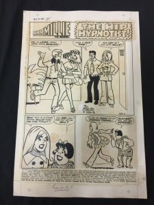 Millie the Model #185 Page 1 Comic Production Art 1970 Stan Goldberg Marvel