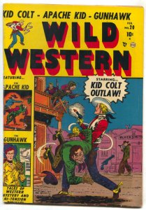 Wild Western #20 1953- Kid Colt begins-Maneely cover FN