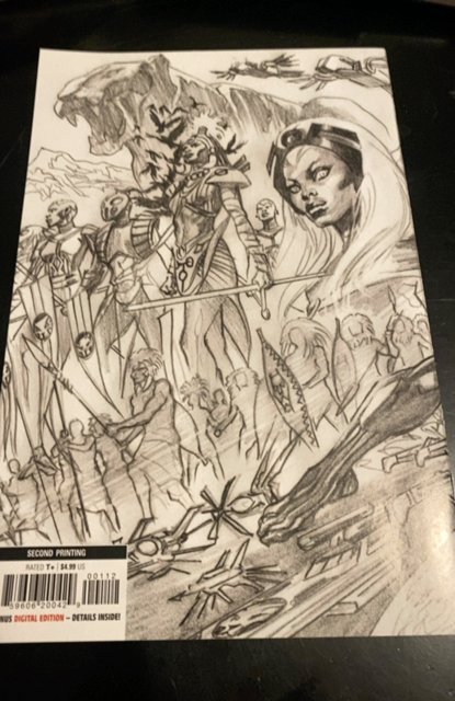 Black Panther # 1Alex Ross Sketch 2nd Print Marvel 2022