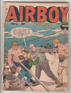 Air Boy Comics #4 (May-49) FN- Mid-Grade Air Boy