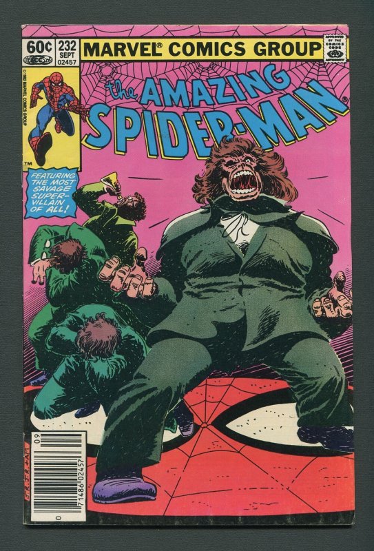 Amazing Spiderman #232 / 8.0 VFN  September 1982