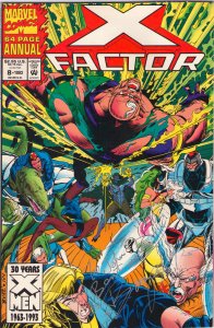X-Factor Annual #8 - Signed By Buzz - 1993 (Grade 9.2) WH
