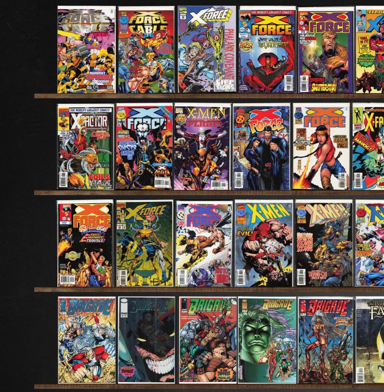 Huge Lot 140+ Comics with X-Force, X-Factor, Superman & More!