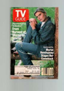 MAG: TV Guide-Mariel Hemingway-New York Metro-Edition-August-1988-VG
