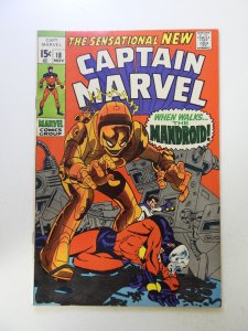 Captain Marvel #18 (1969) VF- condition