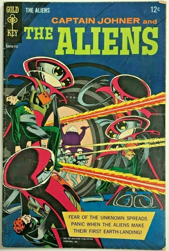 CAPTAIN JOHNER & THE ALIENS#1 VG 1967 GOLD KEY SILVER AGE COMICS