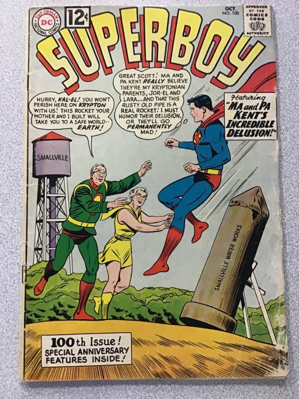 Superboy #100 (1962) Centerfold is a map of Krypton.