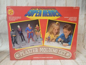 Vtg Batman Superman 1989 DC Comics Super Heroes Make Your Plaster Molding Set