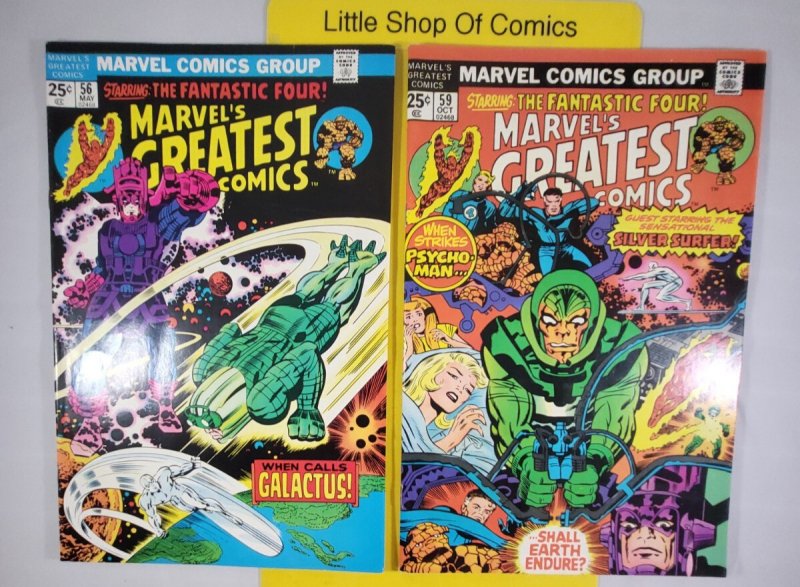 Marvel's Greatest Comics #23 (1969 GD) #54 56 59 60 61 62 63 (1975-76 VF )