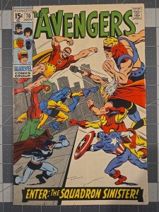 The Avengers #70 ?1st Full Team App/Origin Of Squadron Sinister Marvel Nov-1969