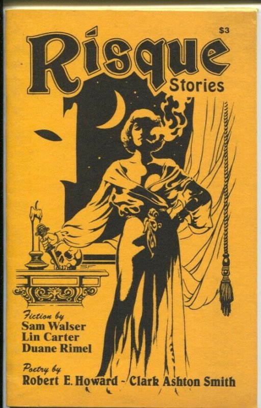 Risque Stories #1 1984-1st issue-spicy pulps history-Will Murray-Lin Carter-VG