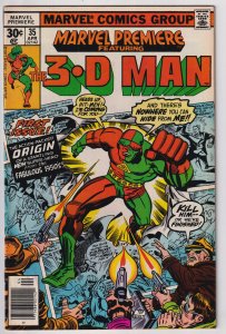 Marvel Premiere #35 (1977) 3-D Man [Key Issue]
