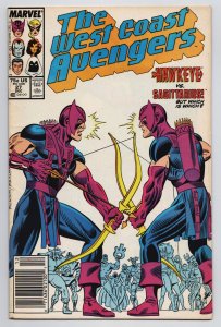 West Coast Avengers #27 Moon Knight | Hawkeye (Marvel, 1987) FN