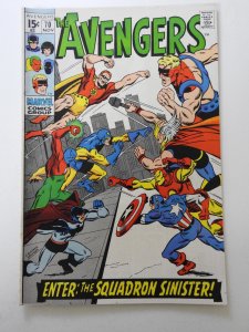 The Avengers #70 (1969) Enter: The Squadron Sinister! 1st App!! Sharp Fine+ Cond