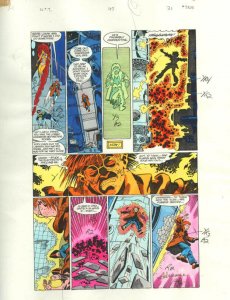 NEW TEEN TITANS #47-ORIGINAL D.C. PRODUCTION ART-PG 21 VG