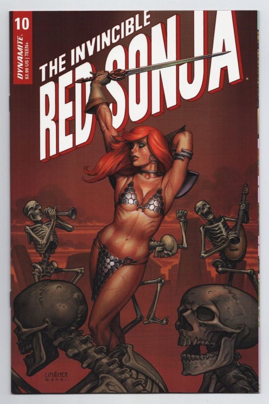 Invincible Red Sonja Cvr B Linsner Dynamite NM Comic Books Modern Age Dynamite