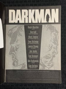 1990 DARKMAN Movie Adaptation Magazine #1 VG 4.0 Mark Texeira & Tony DeZuniga