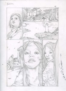 The Evil Within #2 pg 9 Original Alex Sanchez Pencil Art based HORROR Video game 